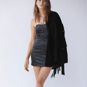 FP Intimately Faux Croc Mini Tube Dress